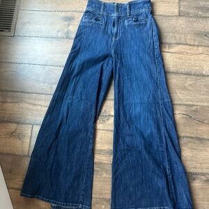 Pilcro Dark Blue Flare Jeans